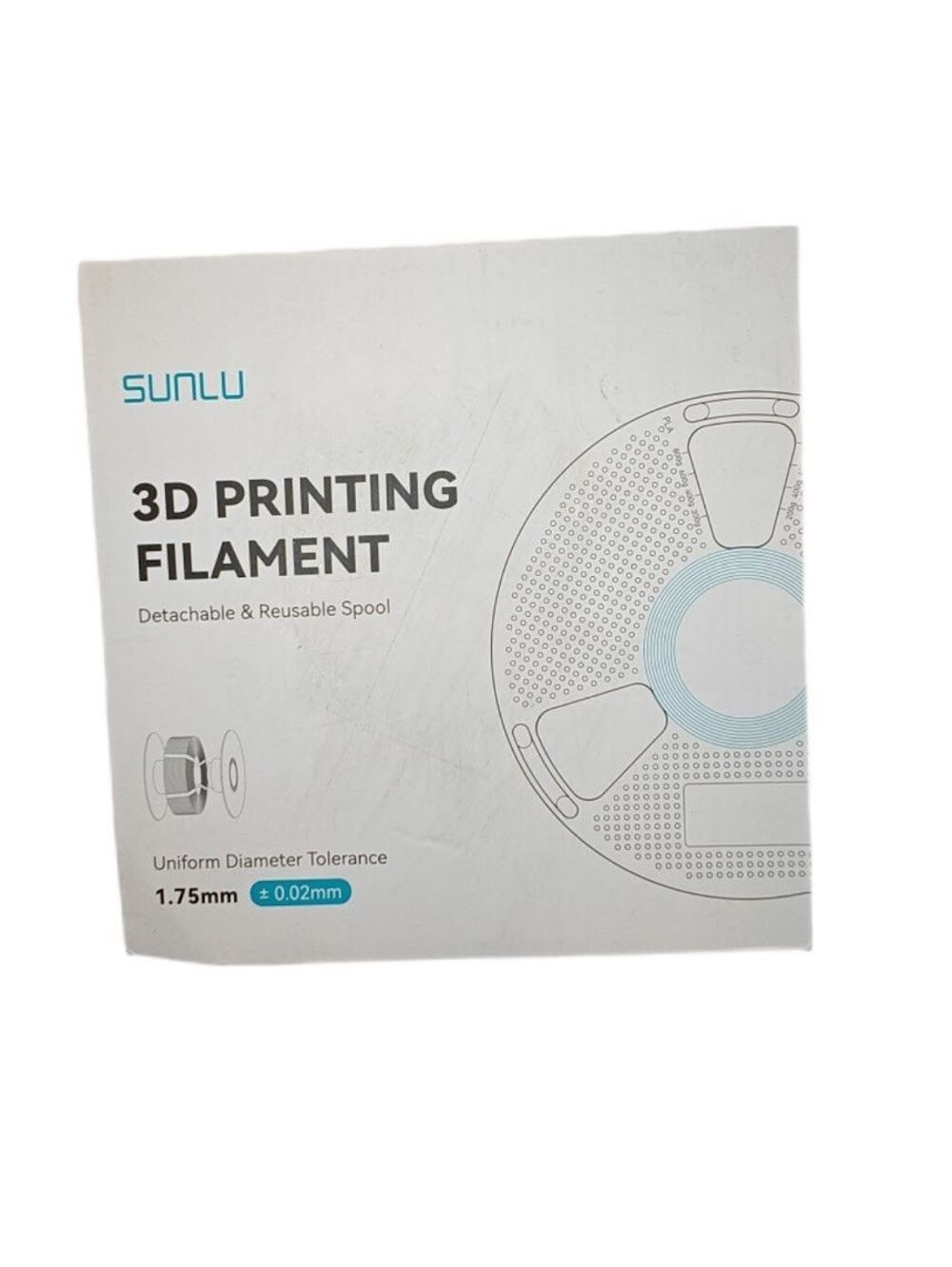 SUNLU Silk Dual Color PLA Plus 3D Printer Filament Red Gold 1.75mm 1KG Spool